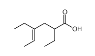 2,4-diethylhex-4-enoic acid结构式