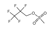 1-Propanol, 2,2,3,3,3-pentafluoro-, Methanesulfonate Structure