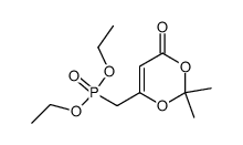 diethyl ((2,2-dimethyl-4-oxo-4H-1,3-dioxin-6-yl)methyl)phosphinate结构式
