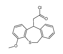 4-Methoxy-6,11-dihydrodibenzo[b,e]thiepin-11-acetic acid chloride Structure
