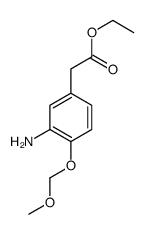 ethyl 2-[3-amino-4-(methoxymethoxy)phenyl]acetate Structure