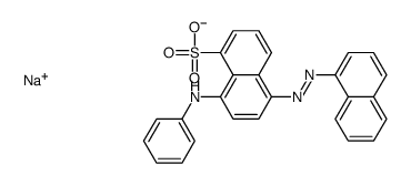 sodium 5-(1-naphthylazo)-8-(phenylamino)naphthalenesulphonate结构式