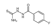 2-(4-FLUOROBENZOYL)HYDRAZINECARBOTHIOAMIDE结构式