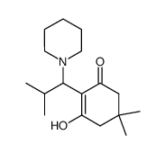 3-hydroxy-5,5-dimethyl-2-(2-methyl-1-piperidino)propylcyclohex-2-en-1-one Structure