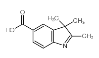 2,3,3-三甲基-3H-吲哚-5-羧酸结构式