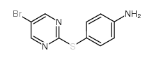 4-[(5-溴嘧啶-2-基)硫代]苯胺结构式