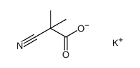 potassium 2-cyano-2-methylpropanoate结构式