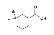 3-bromo-3-methyl-cyclohexanecarboxylic acid Structure