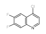 4-氯-6,7-二氟喹啉结构式