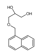 (2R)-3-(naphthalen-1-ylmethoxy)propane-1,2-diol结构式