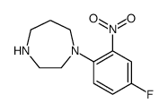 1-(4-Fluoro-2-nitrophenyl)homopiperazine Structure