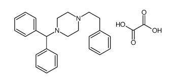 1-benzhydryl-4-(2-phenylethyl)piperazine,oxalic acid结构式