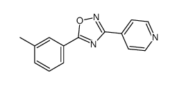 5-(3-methylphenyl)-3-pyridin-4-yl-1,2,4-oxadiazole Structure