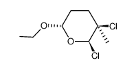 2H-Pyran,2,3-dichloro-6-ethoxytetrahydro-3-methyl-(9CI) Structure