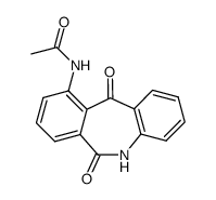 10-acetylamino-5,6-dihydro-11H-dibenzo[b,e]azepin-6,11-dione Structure