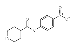 N-(4-硝基苯基)哌啶-4-甲酰胺结构式