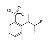 Benzenesulfonyl chloride, 2-(2,2-difluoro-1-methylethyl) Structure