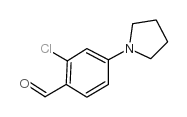 2-氯-4-(吡咯烷基)苯甲醛结构式