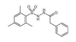 Benzeneacetic acid, 2-[(2,4,6-trimethylphenyl)sulfonyl]hydrazide Structure
