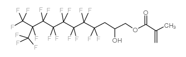 甲丙烯酰酸3-(全氟-7-甲基辛基)-2-羟基丙酯结构式