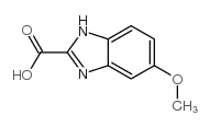 5-甲氧基苯并咪唑-2-甲酸结构式