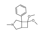 6,6-dimethoxy-3-methyl-5-phenyl-3-azabicyclo[3.2.0]heptane Structure