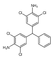 4-[(4-amino-3,5-dichlorophenyl)-phenylmethyl]-2,6-dichloroaniline结构式