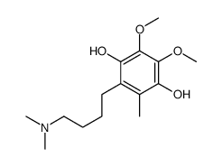 2-[4-(dimethylamino)butyl]-5,6-dimethoxy-3-methylbenzene-1,4-diol结构式