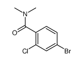 N,N-二甲基4-溴-2-氯苯甲酰胺结构式
