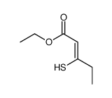 ethyl 3-sulfanylpent-2-enoate结构式