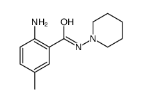 2-amino-5-methyl-N-piperidin-1-ylbenzamide Structure