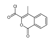 4-methyl-1-oxoisochromene-3-carbonyl chloride结构式