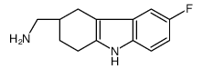 [(3S)-6-fluoro-2,3,4,9-tetrahydro-1H-carbazol-3-yl]methanamine Structure