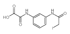 [3-[(2-iodoacetyl)amino]phenyl]carbamoylformic acid Structure
