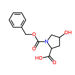 4-羟基-吡咯烷-1,2-二羧酸 1-苄酯结构式