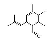 4,5,6-trimethyl-2-(2-methyl-propenyl)-cyclohex-3-enecarbaldehyde结构式