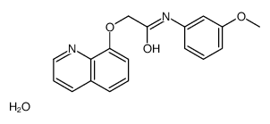 N-(3-methoxyphenyl)-2-quinolin-8-yloxyacetamide,hydrate Structure