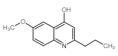 6-甲氧基-2-丙基-4-喹啉醇结构式
