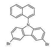 3,6-dibromo-9-(naphthalen-1-yl)-9H-carbazole Structure