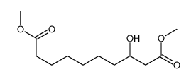 3-hydroxydecanedioc acid dimethyl ester Structure