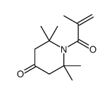 2,2,6,6-tetramethyl-1-(2-methylprop-2-enoyl)piperidin-4-one结构式