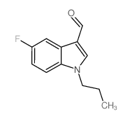 5-氟-1-丙基-1H-吲哚-3-甲醛结构式