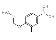 [3-fluoro-4-(methylsulfanylmethoxy)phenyl]boronic acid Structure