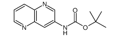 Carbamic acid, N-1,5-naphthyridin-3-yl-, 1,1-dimethylethyl ester结构式