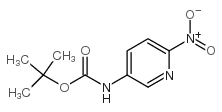 N-Boc-3-氨基-6-硝基吡啶结构式