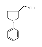 (1-苯基吡咯烷-3-基)甲醇结构式