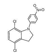 4,7-dichloro-1-(4-nitrophenyl)indoline Structure