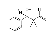 1,3-bisdeuterio-2,2-dimethyl-1-phenylbut-3-en-1-ol结构式