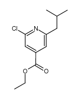 2-chloro-6-isobutyl-isonicotinic acid ethyl ester Structure