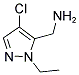 C-(4-CHLORO-2-ETHYL-2 H-PYRAZOL-3-YL)-METHYLAMINE Structure